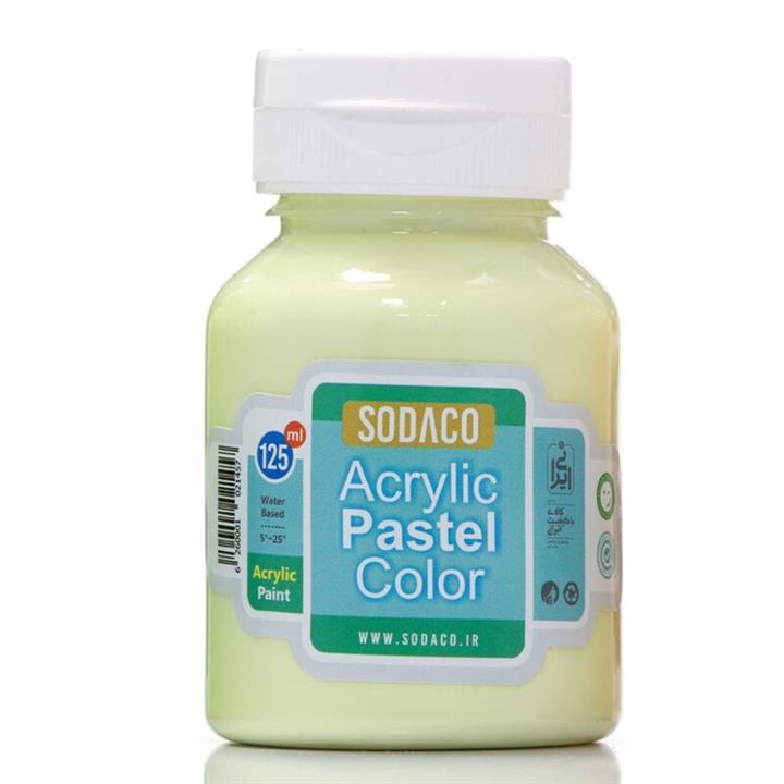 رنگ اکریلیک پاستلی 125 میل زرد روشن کد acrylic PASTEL 2773